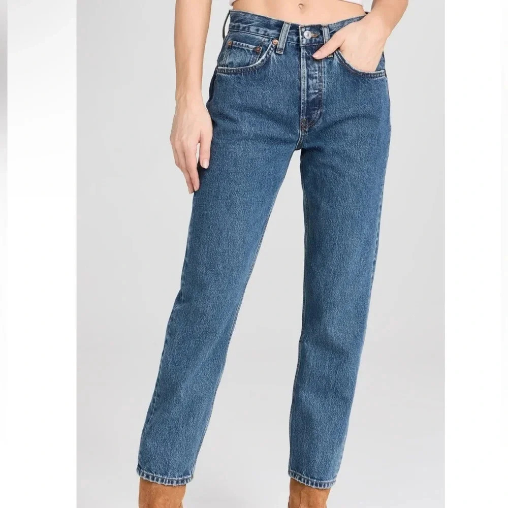 NWT REDONE 70s Stove Pipe Jeans Button Fly Size 29 Western Blue
